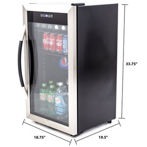 Avanti 19 in. 3.0 cu. ft. Freestanding Beverage Center with Adjustable Shelves & Digital Control - Stainless Steel, , hires