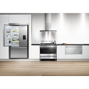 Fisher & Paykel Series 7 36 in. 20.1 cu. ft. Smart Counter Depth French Door Refrigerator with Water Dispenser - Stainless Steel, , hires
