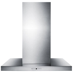 Summit 36" Chimney Style Range Hood with 4 Speed Settings, 600 CFM, Convertible Venting & 2 Halogen Lights - Stainless Steel, , hires
