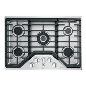 Cafe 30 in. Natural Gas Cooktop with 5 Sealed Burners & Griddle - Stainless Steel, , hires