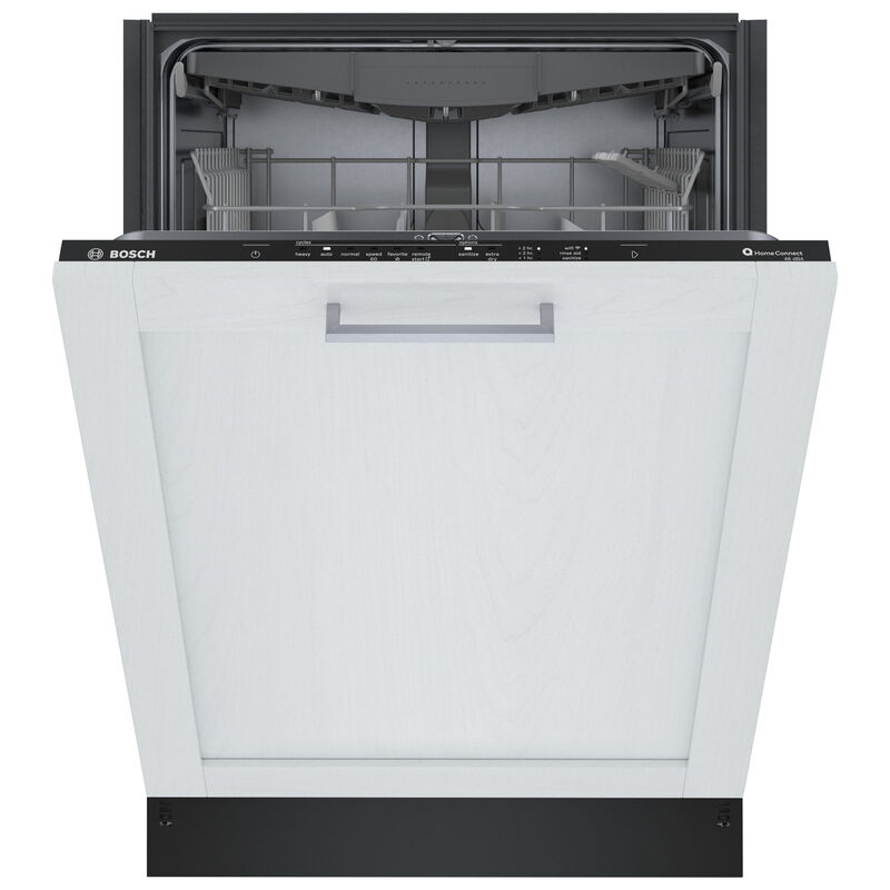 Bosch 300 Series 24 in. Smart Built-In Dishwasher with Top Control, 46 dBA Sound Level, 16 Place Settings, 8 Wash Cycles & Sanitize Cycle - Custom Panel Ready, Custom Panel Required, hires