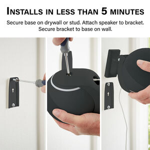 Sanus - Tilt and Swivel Mount for Amazon Echo (4th Gen) - Black, , hires