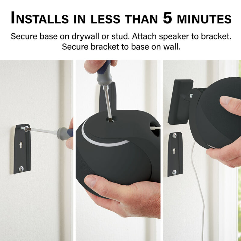 Sanus - Tilt and Swivel Mount for Amazon Echo (4th Gen) - Black, , hires