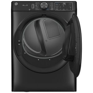 GE 28 in. 7.8 cu. ft. Smart Stackable Gas Dryer with Sensor Dry, Sanitize & Steam Cycle - Carbon Graphite, Carbon Graphite, hires