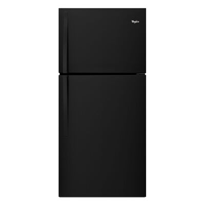 Whirlpool 30 in. 19.2 cu. ft. Top Freezer Refrigerator - Black | WRT549SZDB