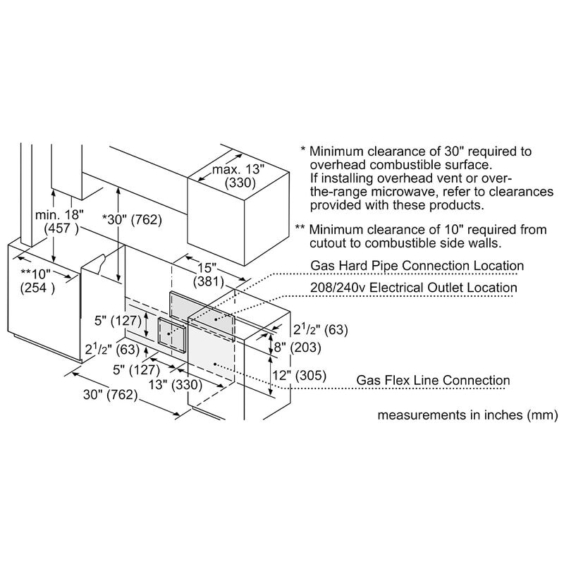 Bosch 800 Series 30 in. 4.6 cu. ft. True European Convection Slide-In Dual Fuel Range with 5 Sealed Burners - Stainless Steel, , hires