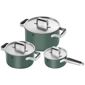 ZWILLING Pure 8-pc Stainless Steel Cookware Set - Green, Green, hires