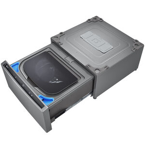LG SideKick 27 in. 1.0 cu. ft. TwinWash Compatible Pedestal Washer - Graphite Steel, , hires