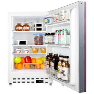 Summit 21 in. 3.5 cu. ft. Undercounter Refrigerator - Custom Panel Ready with White Cabinet, , hires
