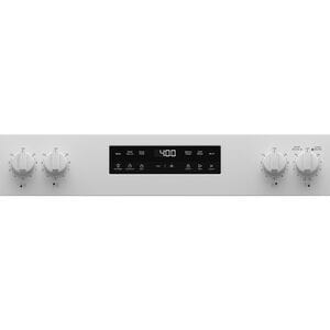 GE 400 Series 30 in. 5.3 cu. ft. Smart Electric Range with Radiant Burners - White, White, hires