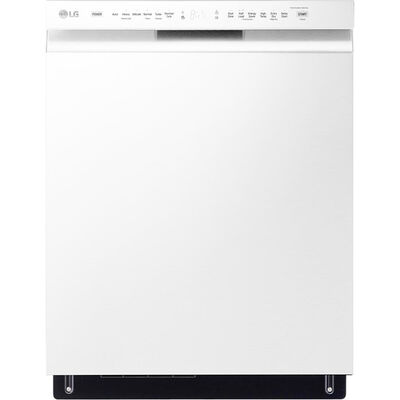 LG 24 in. Built-In Dishwasher with Front Control, 48 dBA Sound Level, 15 Place Settings & 9 Wash Cycles - White | LDFN4542W