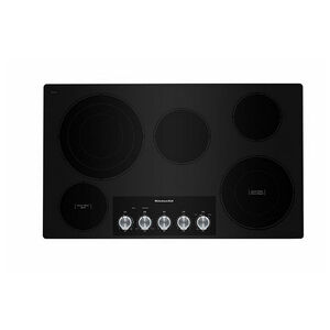 KitchenAid 36 in. 5-Burner Electric Cooktop with Simmer & Power Burner - Stainless Steel, , hires
