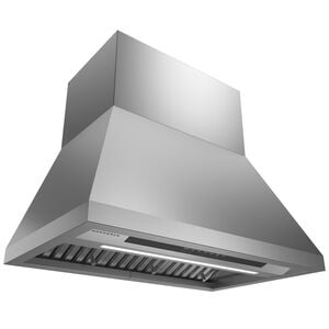 Monogram 36 in. Smart Ducted Standard Style Range Hood with 610 CFM, 4 Fan Speeds & 1 LED Light - Stainless Steel, , hires