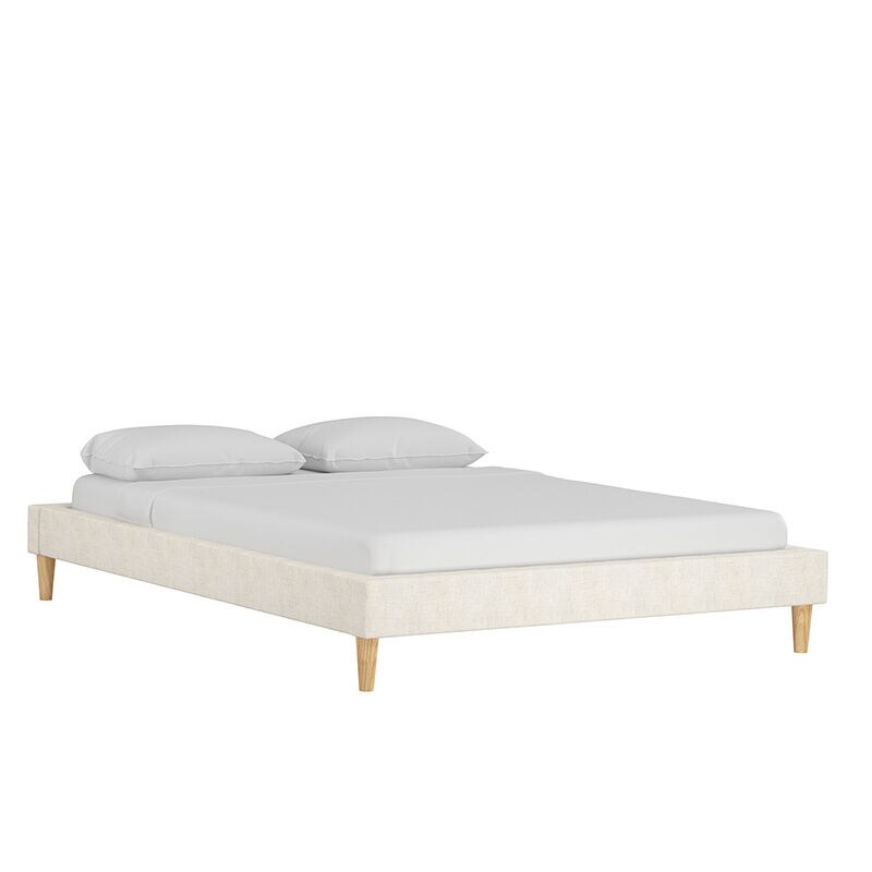 Skyline California King Platform Bed In Linen Talc P C Richard Son Skyline California King Platform Bed In, California King Platform Bed Mattress