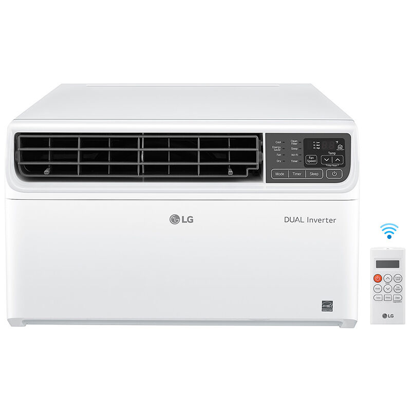 LG 14,000 BTU Smart Energy Star Window/Wall Air Conditioner with Dual Inverter, Sleep Mode & Remote Control - White, , hires