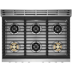 Frigidaire Professional 36 in. 4.4 cu. ft. Dual Convection Dual Fuel Range with 6 Sealed Burners - Stainless Steel, , hires