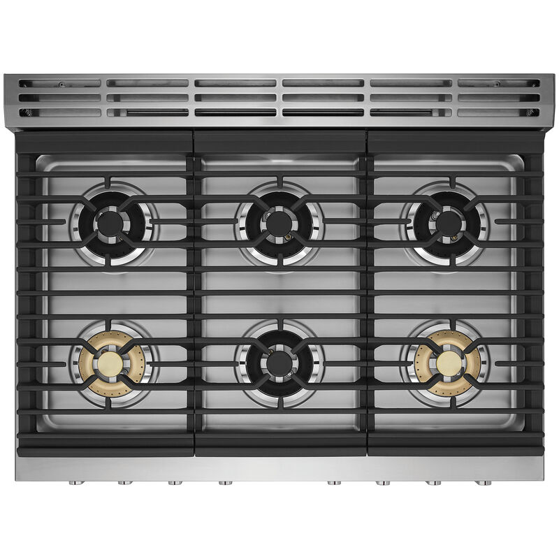 Frigidaire Professional 36 in. 4.4 cu. ft. Dual Convection Dual Fuel Range with 6 Sealed Burners - Stainless Steel, , hires