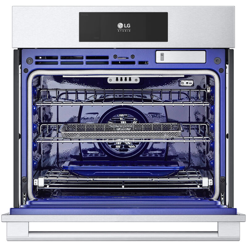LG Studio 30" 4.7 Cu. Ft. Electric Smart Wall Oven with True European Convection & Self Clean - Stainless Steel, , hires