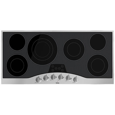 Viking 3 Series 45 in. 6-Burner Electric Cooktop with Simmer Burner & Power Burner - Stainless Steel | RVEC3456BSB