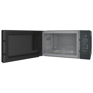 GE Profile 25 in. 2.2 cu. ft. Smart Built-In Microwave with Sensor Cooking - Black, Black, hires