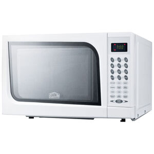 Summit 18 in. 0.7 cu.ft Countertop Microwave with 10 Power Levels - White, , hires