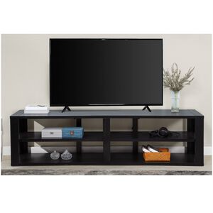 Living Style 84 in. TV Stand - Black, , hires