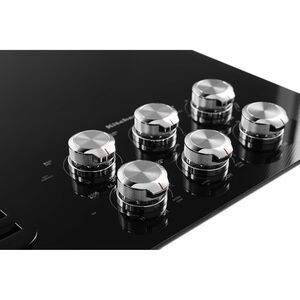 KitchenAid 36 in. 5-Burner Electric Cooktop with Downdraft, Simmer Burner & Power Burner - Black, , hires