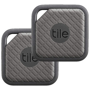 Tile Pro Sport Smart Tag 2 Pack Key, Phone & Item Tracker - Slate/Graphite, , hires
