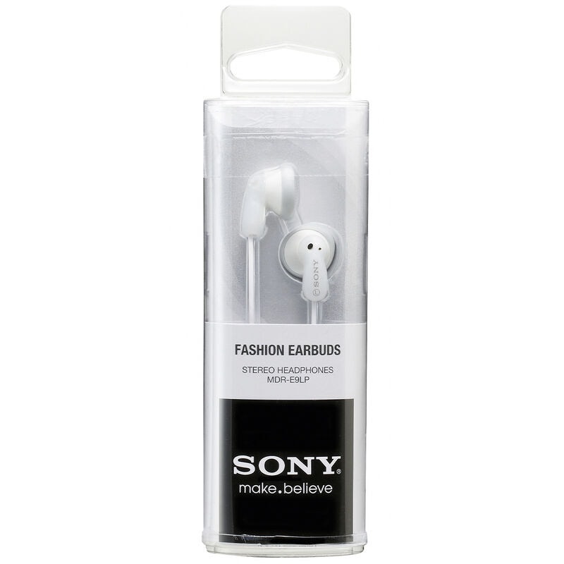 Sony Wired Stereo Earbuds - White, , hires