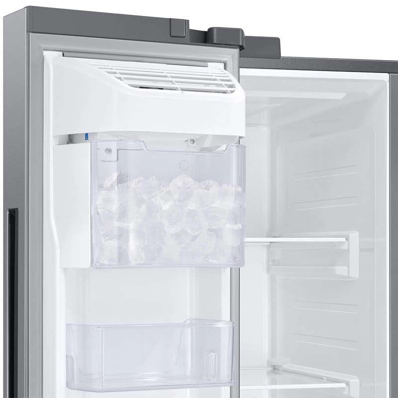 Samsung 36 in. 28 cu. ft. Smart Side by Side Refrigerator with Ice Maker - Stainless Steel, Stainless Steel, hires