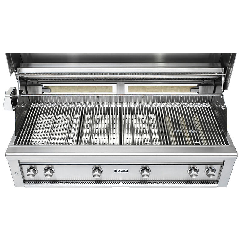 Lynx Professional 54 in. 5-Burner Liquid Propane Gas Grill with Rotisserie & Smoker Box - Stainless Steel, , hires