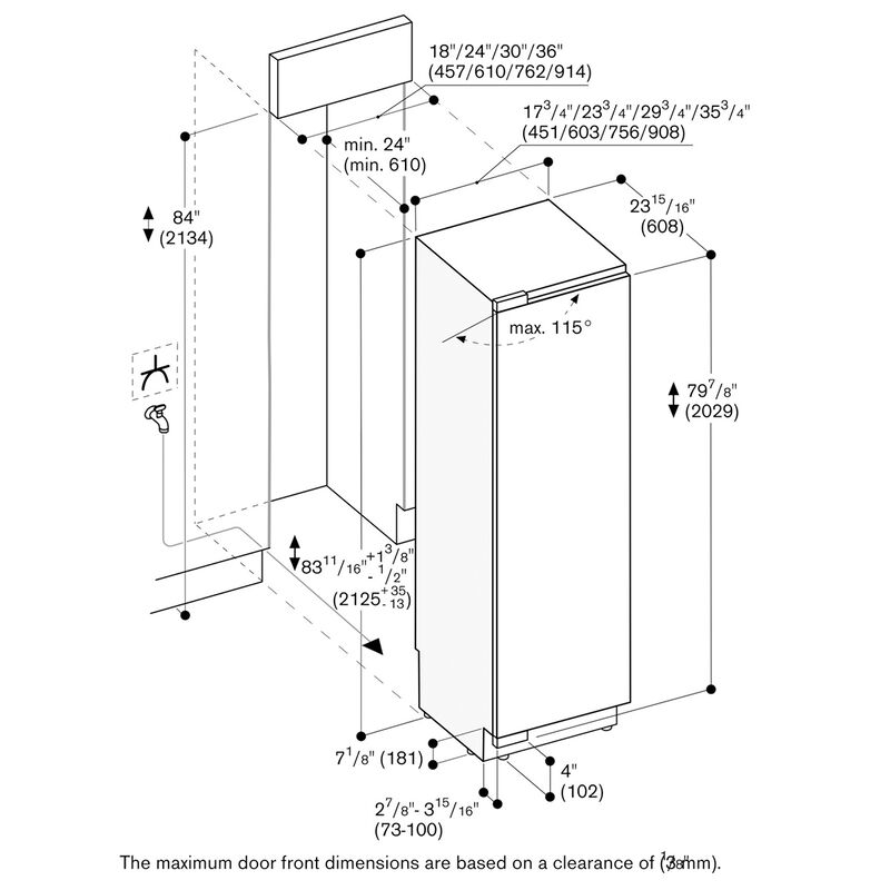 Gaggenau Vario 400 Series 30 in. 15.8 cu. ft. Built-in Smart Double-Drawers Upright Freezer with Ice-Maker & Adjustable Shelves - Custom Panel Ready, , hires