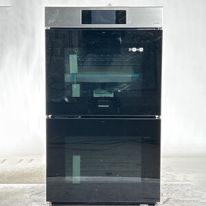 Samsung Bespoke 30 in. 10.2 cu. ft. Smart Top Control SteamElectric Double Wall Oven with Dual Convection - Stainless Steel (Open Box Excellent Condition), , hires