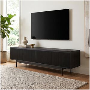Preston & Cole Everett 70" Wide TV Stand for TVs up to 75" - Black Grain, , hires