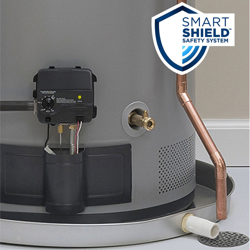 GE RealMax Premium Natural Gas 50 Gallon Short Water Heater with 10-Year Parts Warranty, , hires