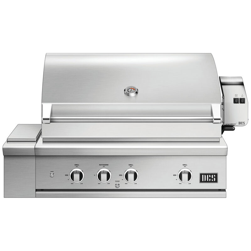 DCS Series 9 36 in. 3-Burner Built-In Liquid Propane Gas Grill with Rotisserie & Smoke Box - Stainless Steel, , hires