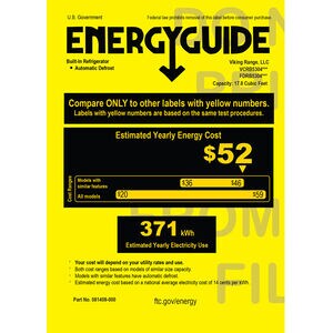 Viking 5 Series 30 in. 18.4 cu. ft. Built-In Counter Depth Freezerless Refrigerator - Custom Panel Ready, , hires