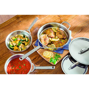 Wolf Gourmet 10 Piece Cookware Set - Stainless Steel, , hires