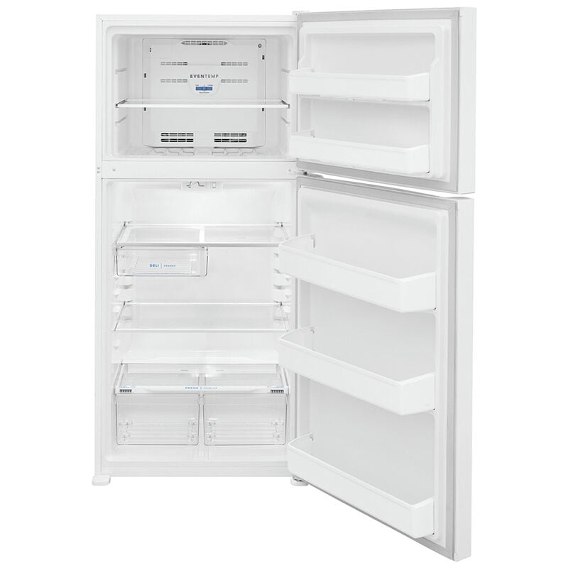 Frigidaire 30 in. 18.3 cu. ft. Garage-Ready Top Freezer Refrigerator with Glass Shelves - White, White, hires