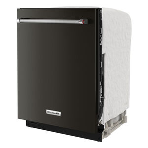KitchenAid 24 in. Top Control Dishwasher with 44 dBa Sound Level & 3rd-Rack - Black Stainless Steel with PrintShield Finish, Black Stainless Steel with PrintShield Finish, hires