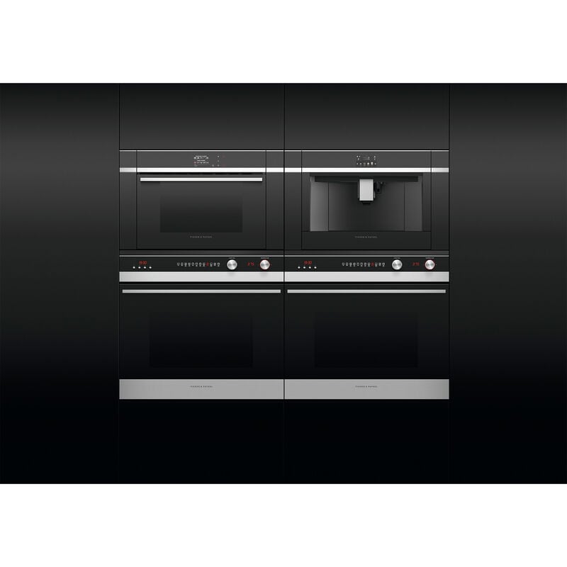 Fisher & Paykel Series 9 24 in. 1.3 cu. ft. Steam Electric Single Wall Oven with True European Convection - Stainless Steel, , hires