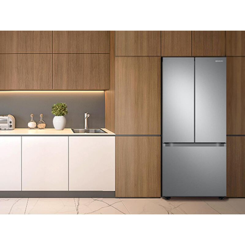 Samsung 30 in. 22.1 cu. ft. Smart French Door Refrigerator with Ice Maker - Fingerprint Resistant Stainless Steel, , hires