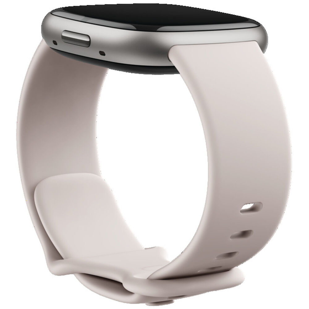 Fitbit Sense 2 Advanced Health & Fitness Smartwatch - Lunar White /  Platinum Aluminum