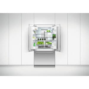 Fisher & Paykel Series 7 36 in. 16.8 cu. ft. Built-In Smart Counter Depth French Door Refrigerator with Ice Maker - Custom Panel Ready, , hires