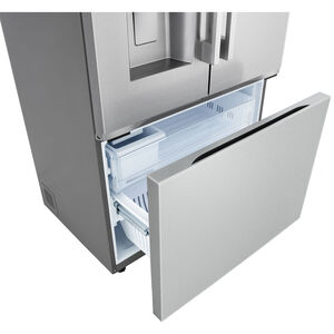 LG 36 in. 23.7 cu. ft. Smart Counter Depth French Door Refrigerator with Ice & Water Dispenser - Printproof Stainless Steel, , hires