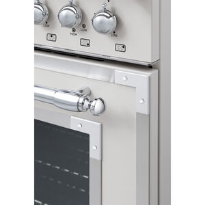 Bertazzoni Heritage Series 36 in. 5.9 cu. ft. Dual Convection Gas Range with 6 Sealed Burners & Griddle - Ivory, , hires