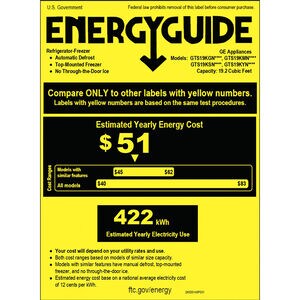 GE 30 in. 19.2 cu. ft. Garage Ready Top Freezer Refrigerator - White, White, hires