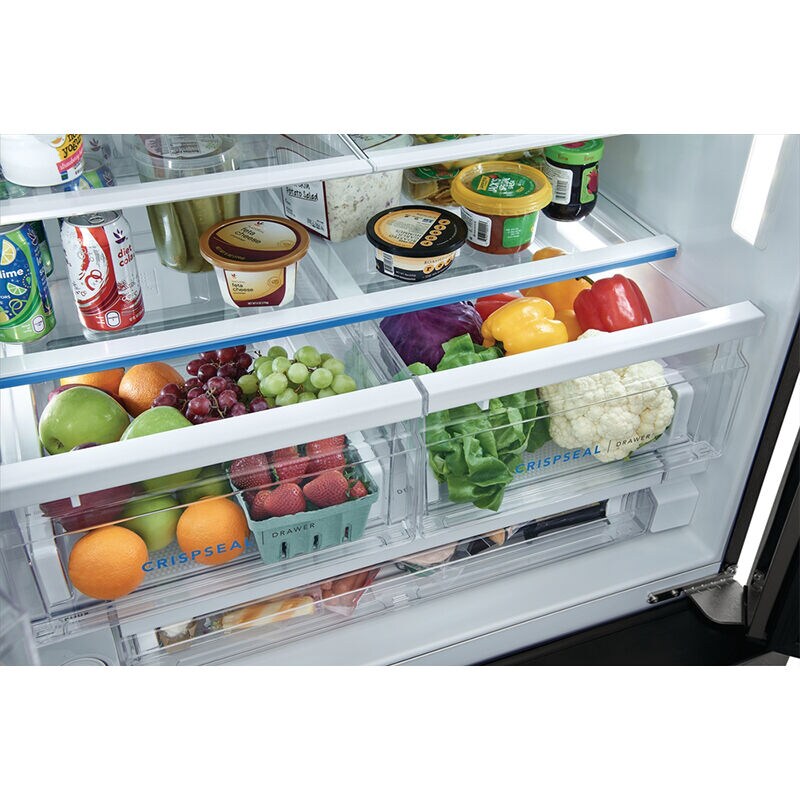 Frigidaire 36 in. 27.8 cu. ft. French Door Refrigerator with Ice & Water Dispenser - Black Stainless, Black Stainless, hires