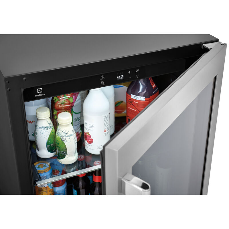 Electrolux 24 in. 5.1 cu. ft. Built-in Beverage Center with Pull-Out Shelves & Digital Control - Stainless Steel, , hires