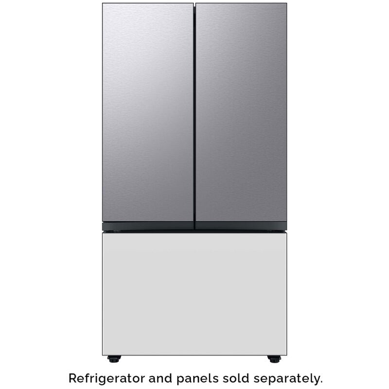 Samsung BESPOKE 3-Door French Door Bottom Panel for Refrigerators - White Glass, , hires